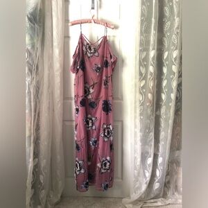 PINKBLUSH maternity floral print cold shoulder maxi dress, size large